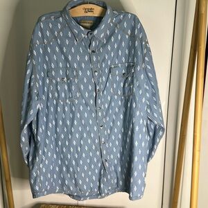 Scandia Woods‎ Mens Casual Snap Button Down Shirt Sz 2x